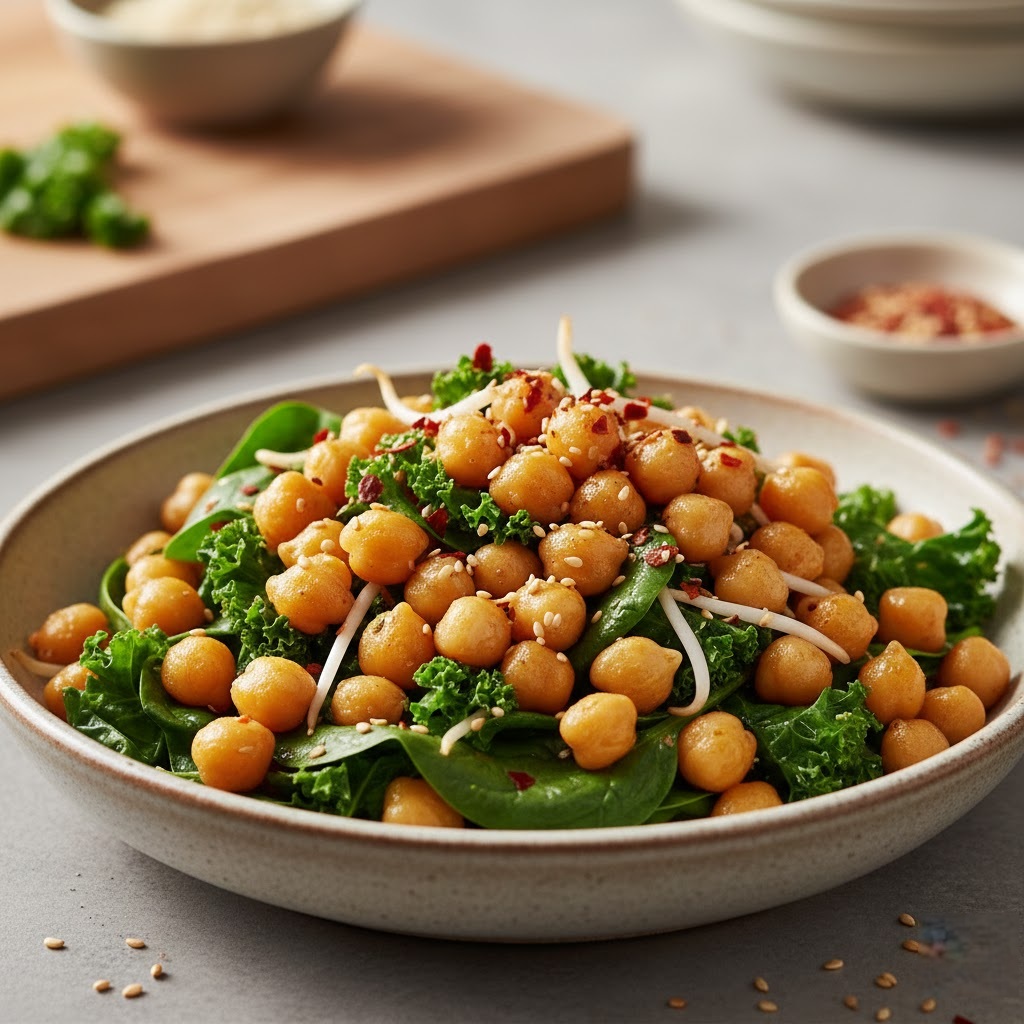 Cooked Chickpea Sprouts
