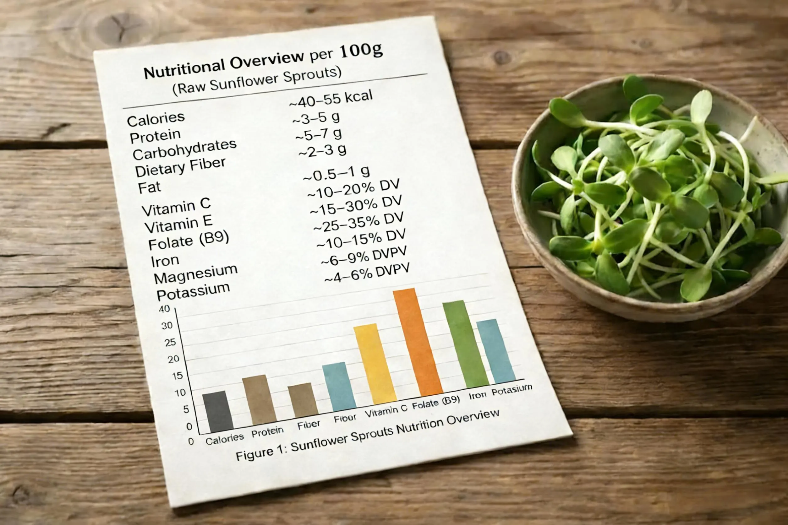 Sunflower Sprouts Nutrition Overview