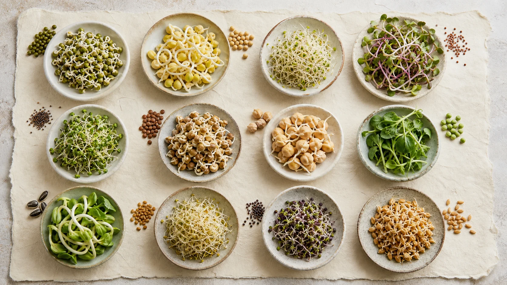 Types of Sprouts: 20 Edible Varieties, Names, Nutrition & Best Uses