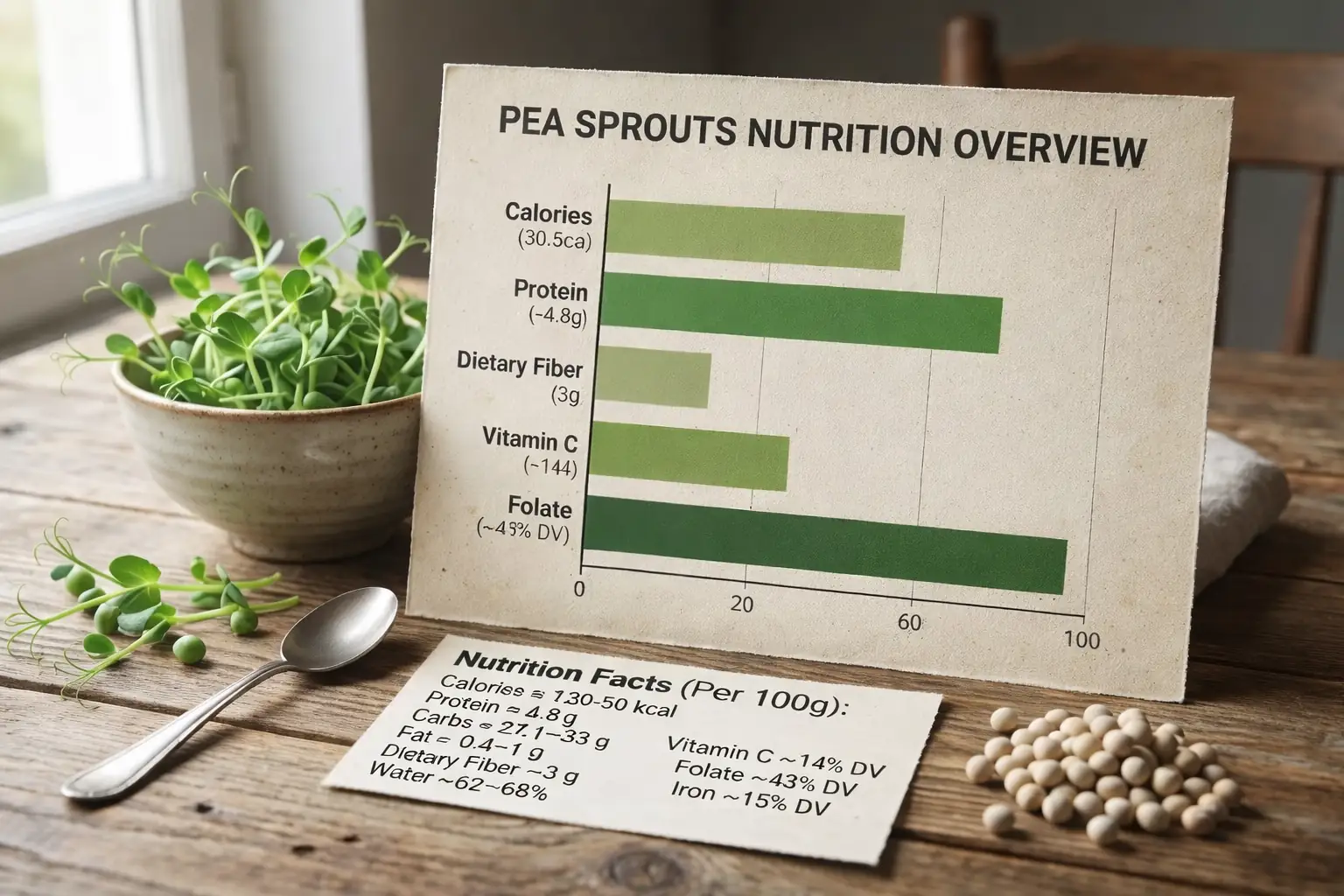 Pea Sprouts Nutrition Overview