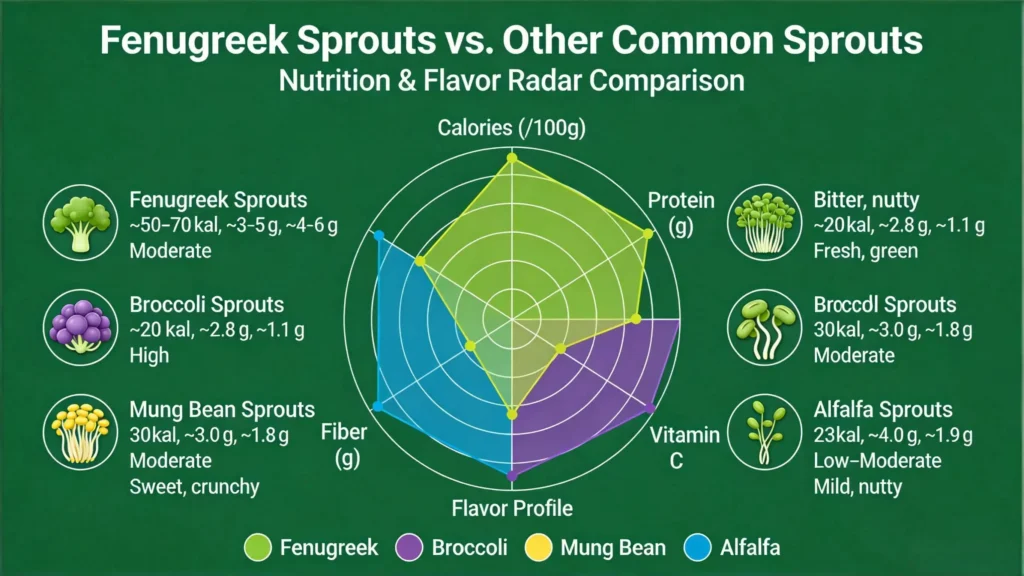 prouts Nutrition & Flavor Radar Comparison