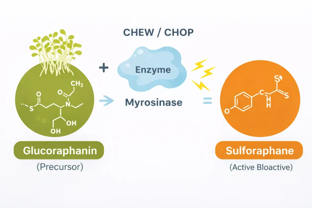 Sulforaphane reaction process