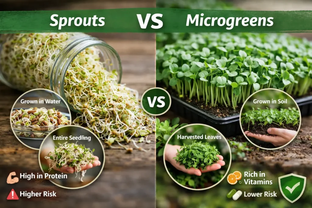 microgreens vs sprouts